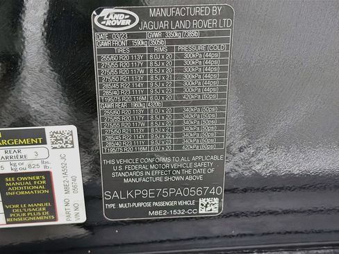 Certified 2023 Land Rover Range Rover SE AWD/4WD image 34