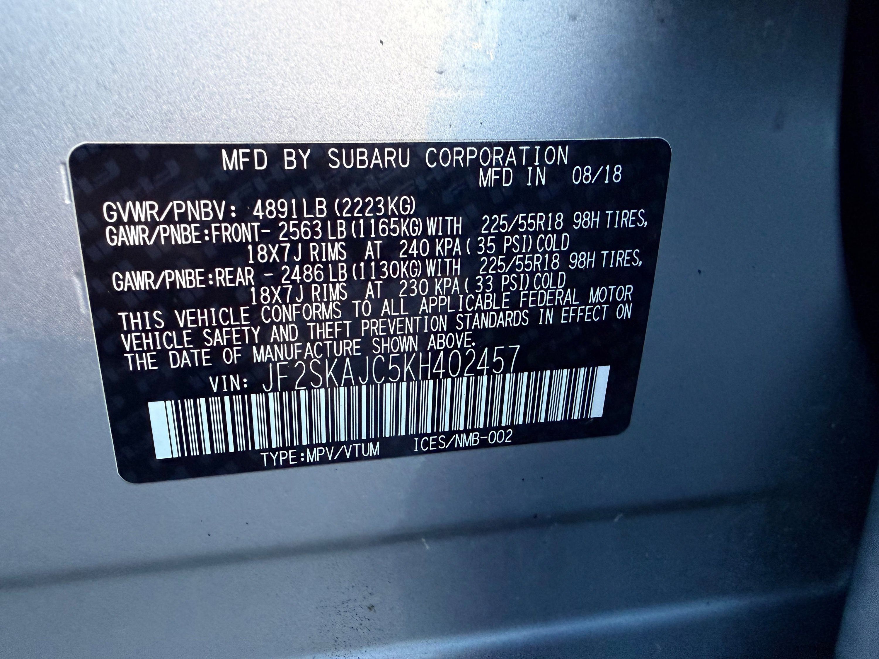 Used 2019 Subaru Forester Sport w/ Popular Package #2 AWD/4WD image 39