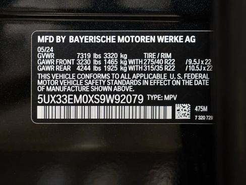 Certified 2025 BMW X7 M60i AWD/4WD image 24