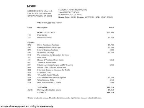 Used 2021 Mercedes-Benz C 43 AMG AMG C 43 4MATIC Coupe image 3