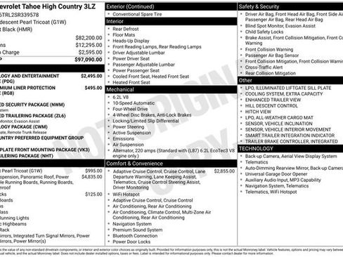 Used 2025 Chevrolet Tahoe High Country AWD/4WD image 51