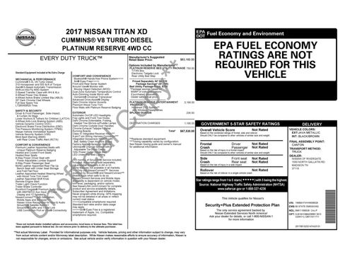 Used 2017 Nissan Titan Platinum Reserve AWD/4WD image 54