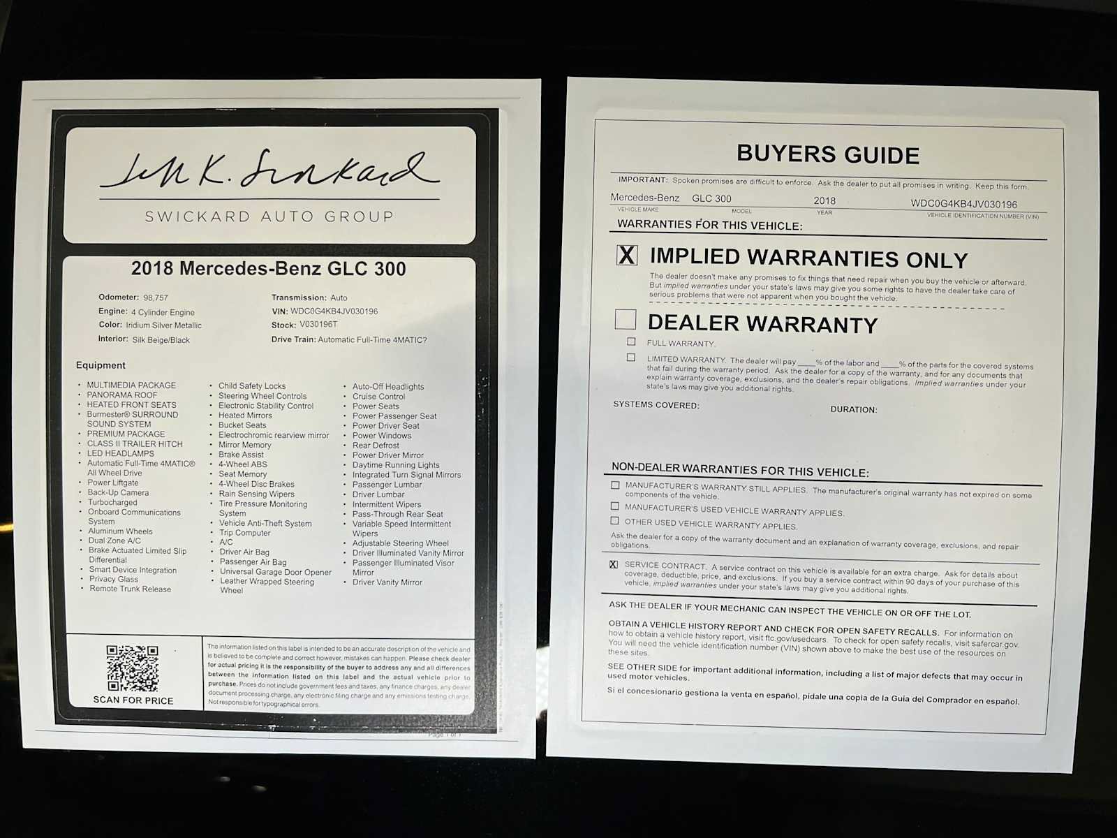 Certified 2018 Mercedes-Benz GLC 300 4MATIC image 44