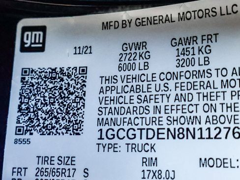 Used 2022 Chevrolet Colorado Z71 w/ Z71 Midnight Edition image 3