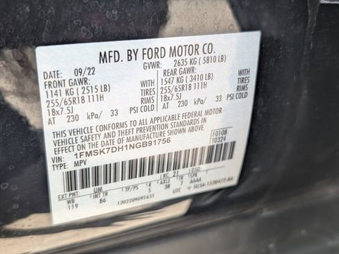 Used 2022 Ford Explorer XLT RWD image 29