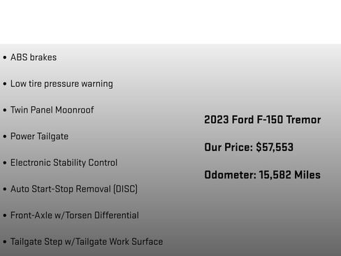 Used 2023 Ford F150 Tremor w/ Equipment Group 402A High image 12