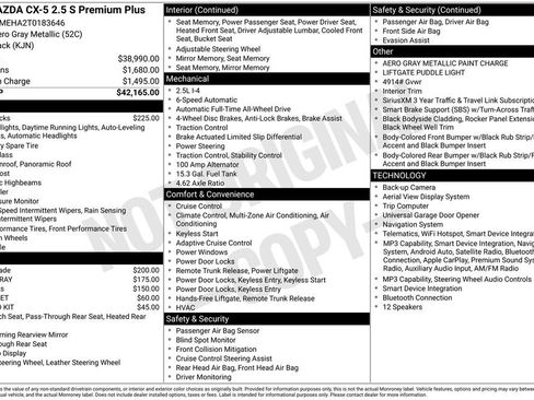 New 2026 MAZDA CX-5 2.5 S w/ Premium Plus Package AWD/4WD image 30