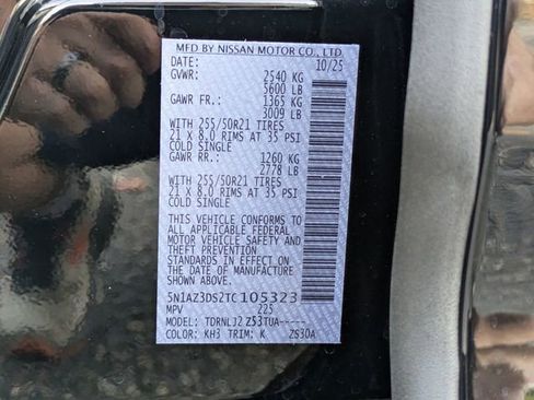 New 2026 Nissan Murano Platinum w/ Cargo Package image 36