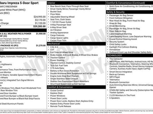 Used 2024 Subaru Impreza 2.0i Sport AWD/4WD image 4