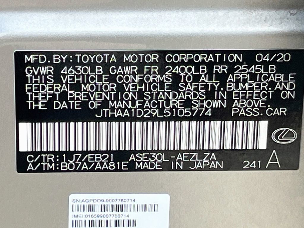 Used 2020 Lexus IS 300 w/ Accessory Package RWD image 32