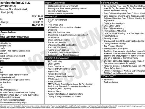 Used 2024 Chevrolet Malibu LS FWD image 6
