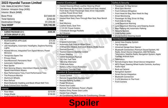 Used 2023 Hyundai Tucson Limited w/ Cargo Package AWD/4WD image 54
