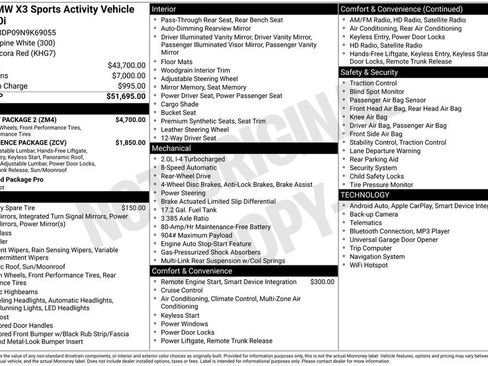 Used 2022 BMW X3 sDrive30i w/ M Sport Package 2 image 7