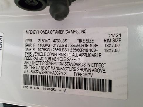 Certified 2021 Honda CR-V EX-L image 49