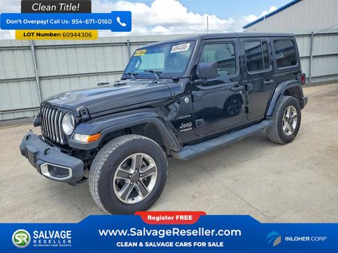 Used 2020 Jeep Wrangler Unlimited Sahara AWD/4WD image 1