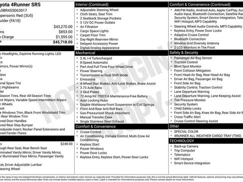 Certified 2025 Toyota 4Runner SR5 AWD/4WD image 29