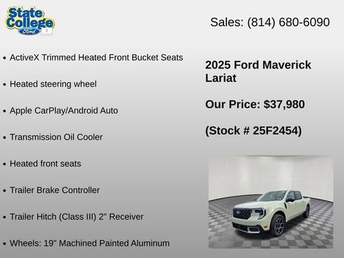 Used 2025 Ford Maverick Lariat w/ 4K Tow Package AWD/4WD image 18