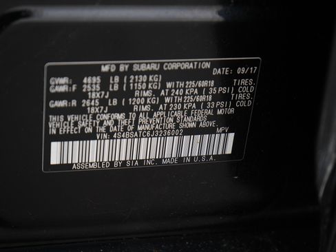 Used 2018 Subaru Outback 2.5i Touring w/ Popular Package #3 AWD/4WD image 29