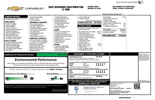 Used 2025 Chevrolet Silverado 2500 LT w/ Convenience Package AWD/4WD image 2