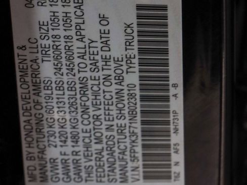 Used 2022 Honda Ridgeline RTL-E image 32