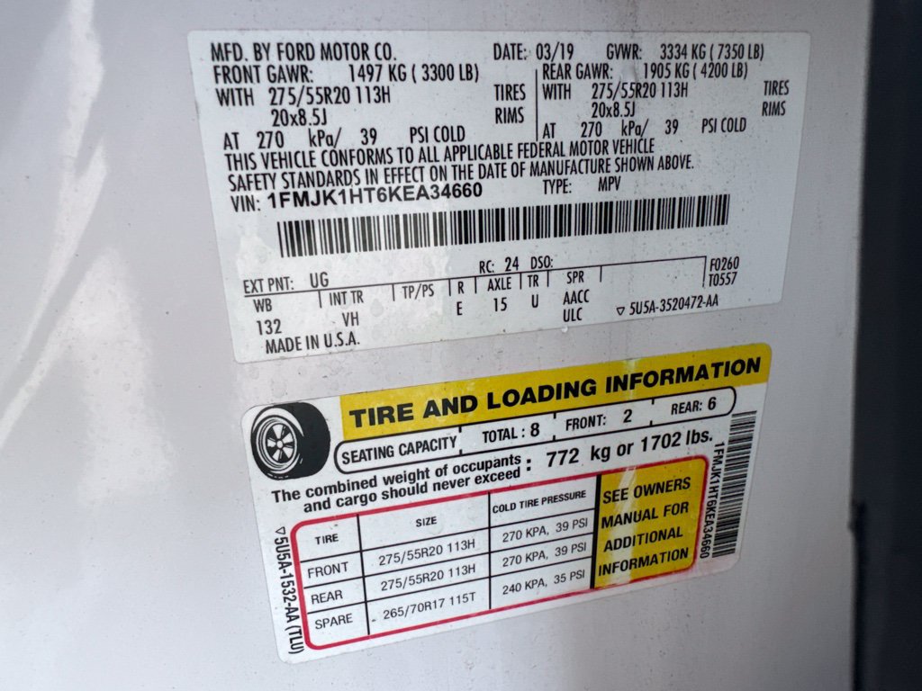 Used 2019 Ford Expedition Max XLT w/ Equipment Group 202A RWD image 14