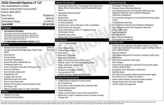 Used 2026 Chevrolet Equinox LT FWD image 6