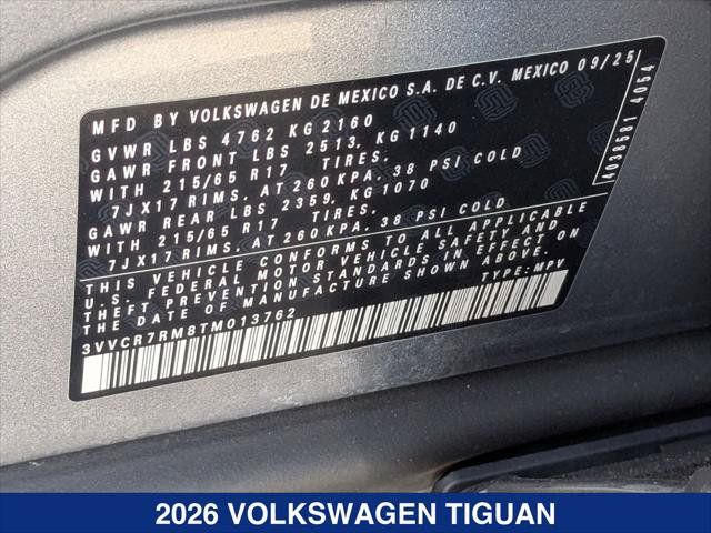Certified 2026 Volkswagen Tiguan S FWD image 24