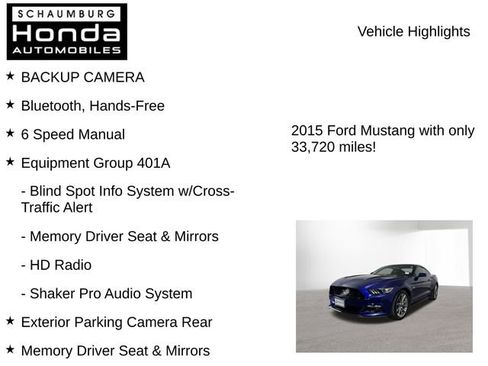 Used 2015 Ford Mustang GT Premium w/ Equipment Group 401A image 8