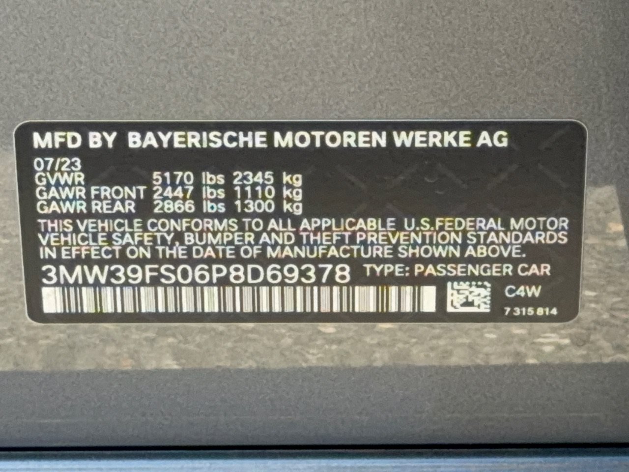 Certified 2023 BMW 330e xDrive w/ M Sport Package AWD/4WD image 31