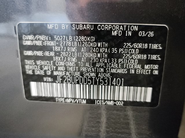Used 2026 Subaru Outback Limited AWD/4WD image 36