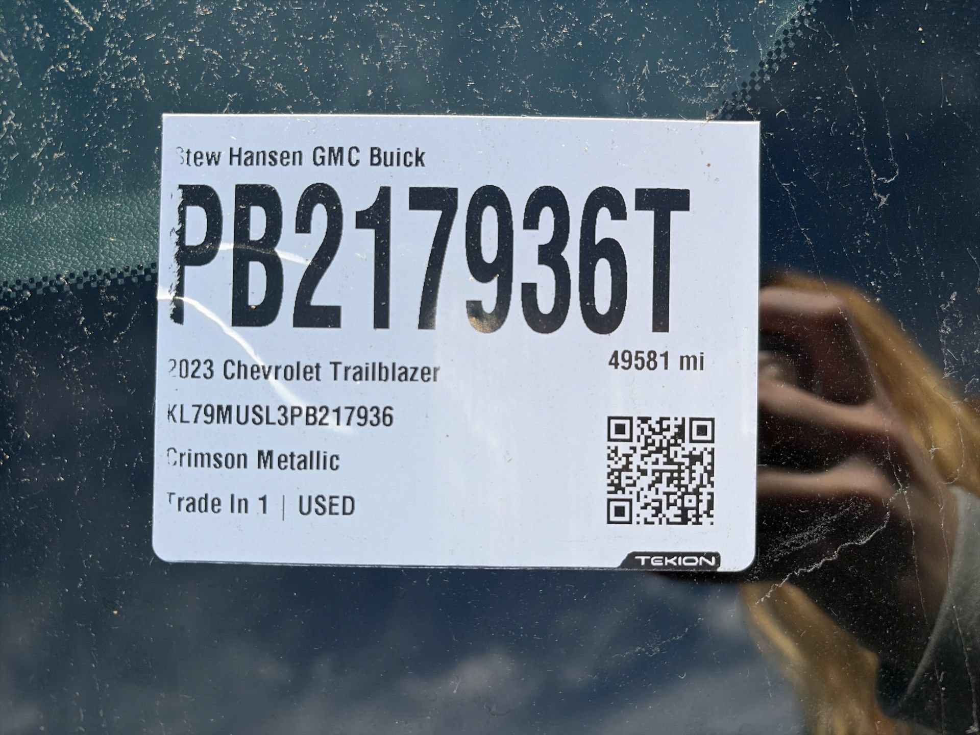 Used 2023 Chevrolet TrailBlazer RS w/ Sun and Liftgate Package AWD/4WD image 34