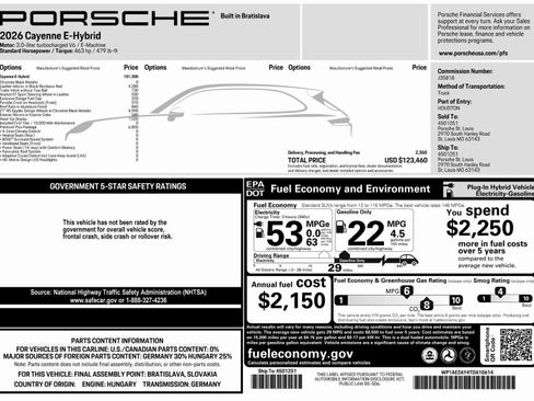Certified 2026 Porsche Cayenne E-Hybrid AWD/4WD image 48