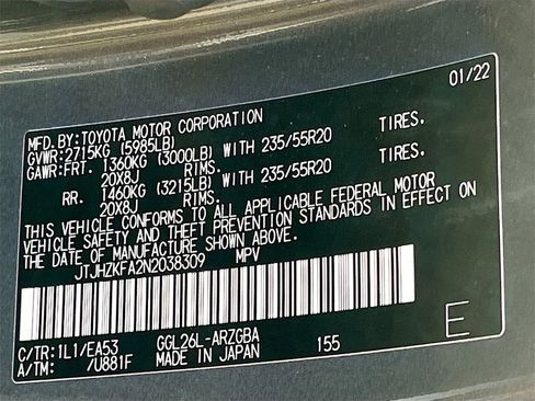 Used 2022 Lexus RX 350L 350L image 34