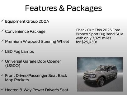 Certified 2025 Ford Bronco Sport Big Bend w/ Convenience Package