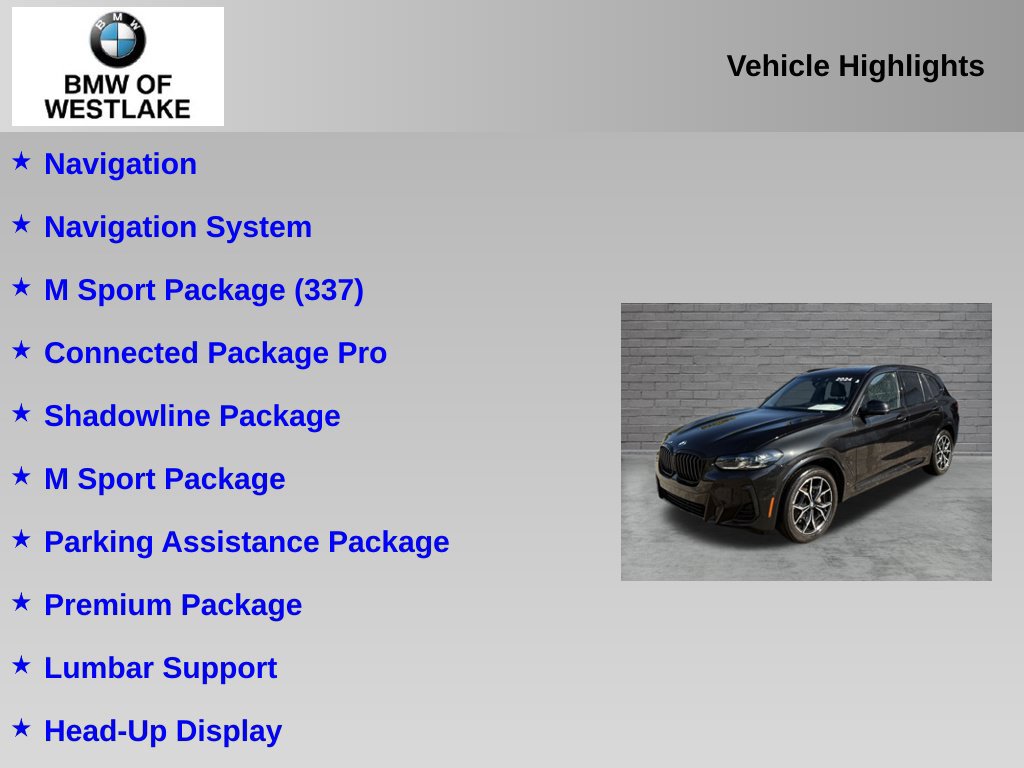 Used 2024 BMW X3 xDrive30i w/ Premium Package AWD/4WD image 6