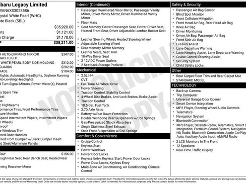 Certified 2025 Subaru Legacy Limited AWD/4WD image 26