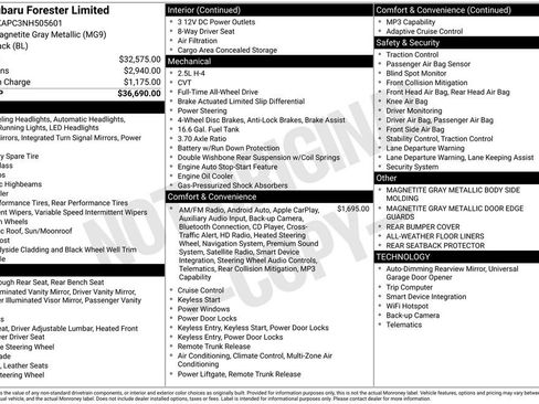 Used 2022 Subaru Forester Limited image 11