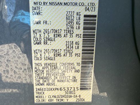 Used 2023 Nissan Frontier PRO-4X w/ Pro-4X Premium Package image 51