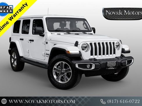 Used 2022 Jeep Wrangler Unlimited Sahara w/ LED Lighting Group image 1