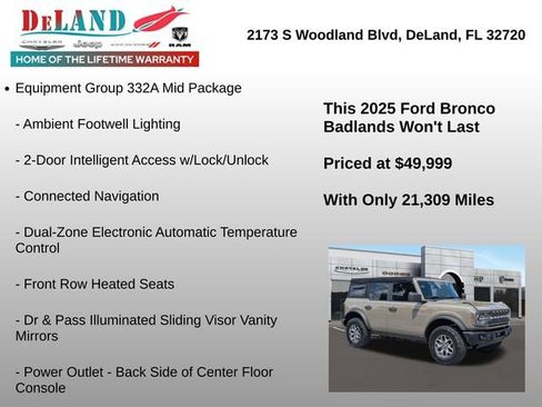 Used 2025 Ford Bronco Badlands AWD/4WD image 6