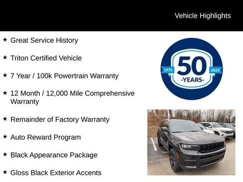 Used 2022 Jeep Grand Cherokee L Limited w/ Black Appearance Package image 5