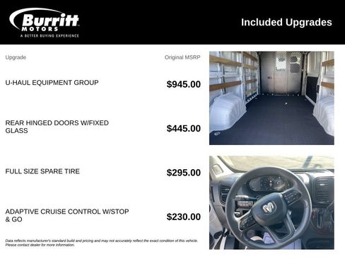 Used 2025 RAM ProMaster 2500 w/ U-Haul Equipment Group FWD image 3