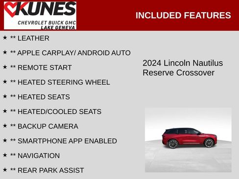 Used 2024 Lincoln Nautilus Reserve AWD/4WD image 2