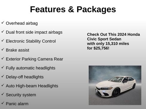 Used 2024 Honda Civic Sport image 16
