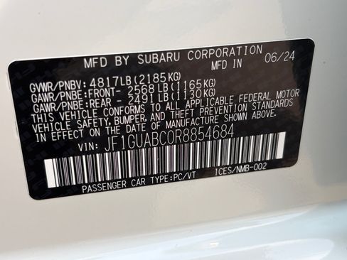 Certified 2024 Subaru Impreza 2.0i w/ Popular Package #1A AWD/4WD image 34
