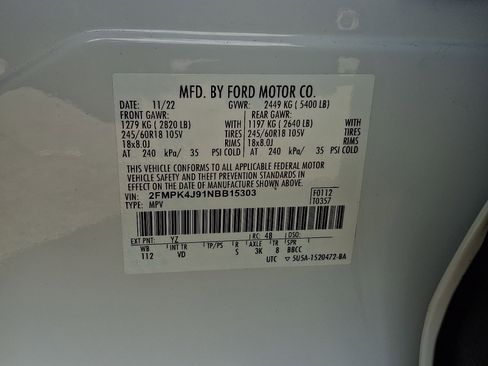 Used 2022 Ford Edge SEL w/ Convenience Package image 27