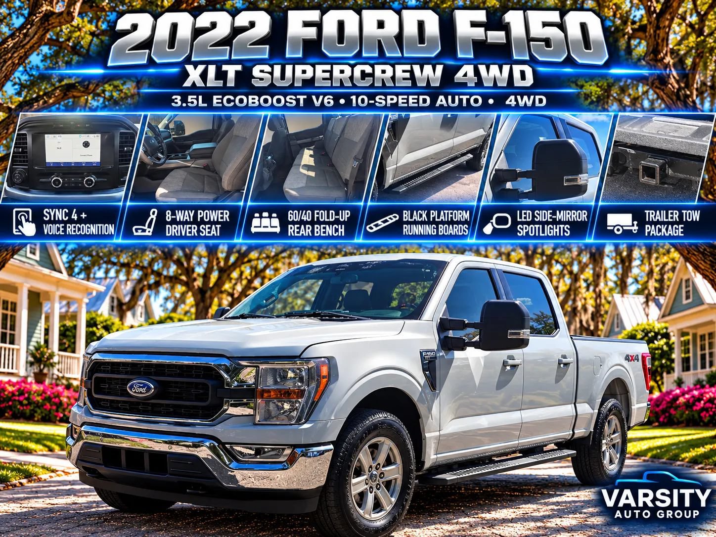 Used 2022 Ford F150 XLT w/ Equipment Group 301A Mid AWD/4WD image 1