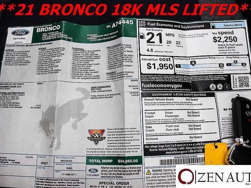 Used 2021 Ford Bronco 4-Door AWD/4WD image 15