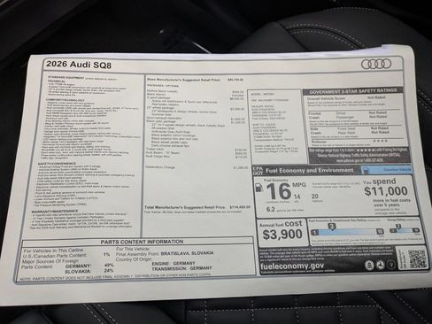 New 2026 Audi SQ8 Premium Plus AWD/4WD image 18