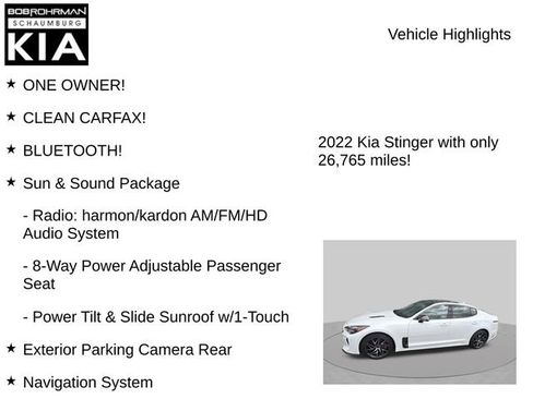 Used 2022 Kia Stinger GT-Line w/ Sun & Sound Package AWD/4WD image 7
